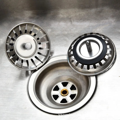 Kitchen Sink Strainer - Stainless Steel Drain Plug | Basin Drain Stopper, Anti Clog Filter - ZOOMNSTORE