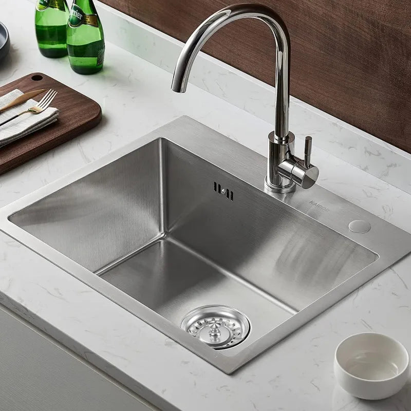 Kitchen Sink Strainer - Stainless Steel Drain Plug | Basin Drain Stopper, Anti Clog Filter - ZOOMNSTORE