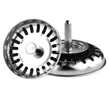 Kitchen Sink Strainer - Stainless Steel Drain Plug | Basin Drain Stopper, Anti Clog Filter - ZOOMNSTORE