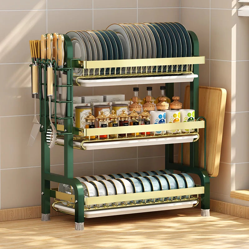 Multifunctional Kitchen Storage Rack - Bowl Dish  Chopstick Organizer - ZOOMNSTORE