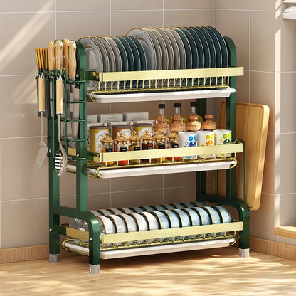 Multifunctional Kitchen Storage Rack - Bowl Dish  Chopstick Organizer - ZOOMNSTORE