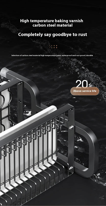 Multifunctional Kitchen Storage Rack - Bowl Dish  Chopstick Organizer - ZOOMNSTORE