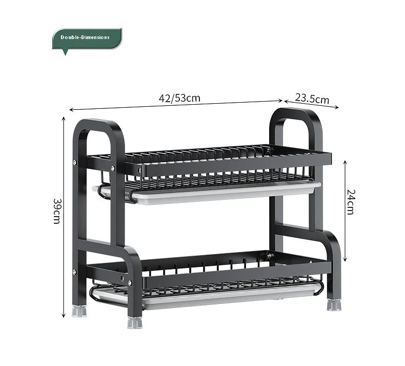 Multifunctional Kitchen Storage Rack - Bowl Dish  Chopstick Organizer - ZOOMNSTORE