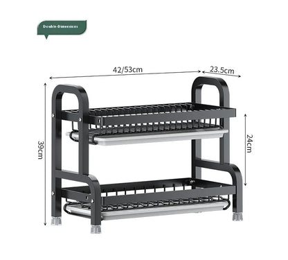Multifunctional Kitchen Storage Rack - Bowl Dish  Chopstick Organizer - ZOOMNSTORE