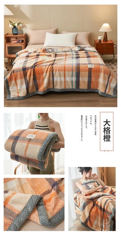 Soft Chenille Knit Throw Blanket - Handmade Machine Washable Cozy for Couch  Bed - ZOOMNSTORE