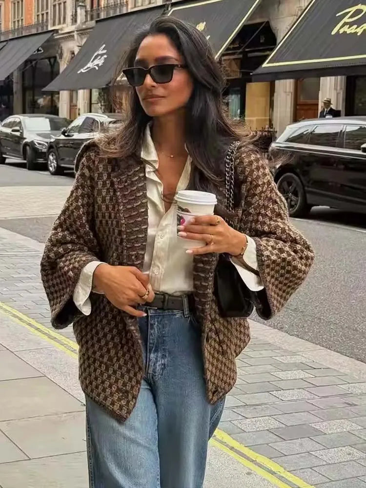 Knitted Jackets Women – 2025 Autumn Winter Single-Breasted Jacket | Casual Streetwear Coat - ZOOMNSTORE