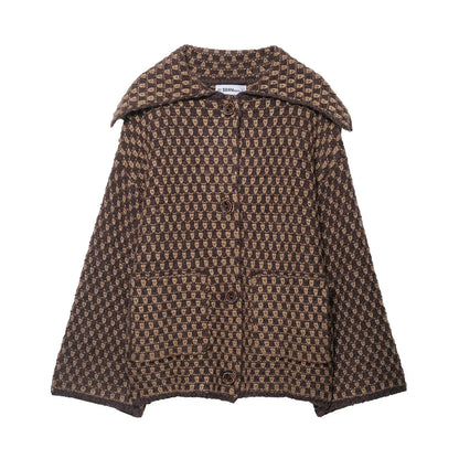 Knitted Jackets Women – 2025 Autumn Winter Single-Breasted Jacket | Casual Streetwear Coat - ZOOMNSTORE