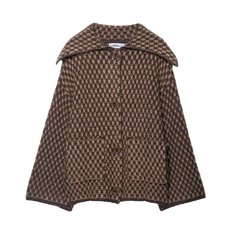 Knitted Jackets Women – 2025 Autumn Winter Single-Breasted Jacket | Casual Streetwear Coat - ZOOMNSTORE