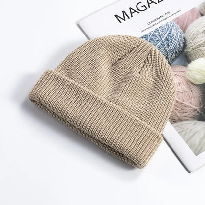 Knitted Winter Beanie - Wool Beanie Cap For Men & Women | Warm Skullies Hat - ZOOMNSTORE