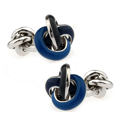 Brass Knot Cuff Links - Woven Ball Design for Mens Wedding Fashion - ZOOMNSTORE