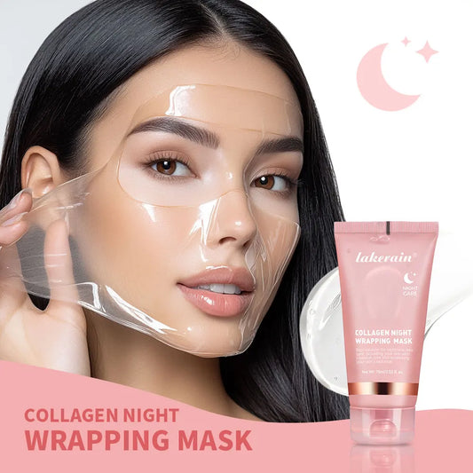 Korean Collagen Overnight Peel-Off Mask - Hydrating Night Care Cream 75ml - ZOOMNSTORE