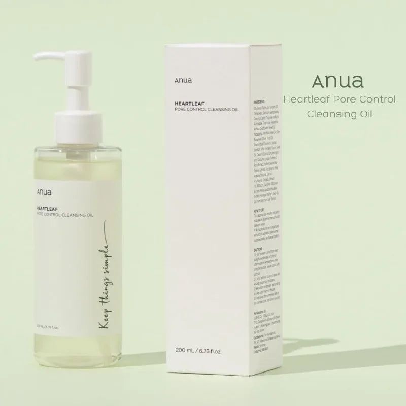Anua Heartleaf Skin Care Set - 77 Toner  Deep Cleansing Oil - ZOOMNSTORE