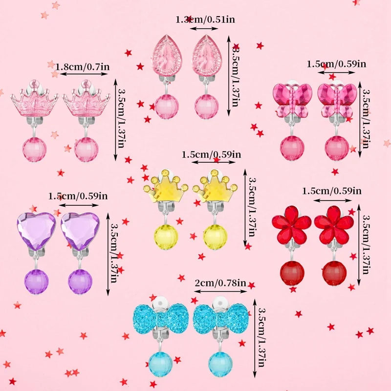 Korean Style Kids Ear Clips - Cute Cartoon Animal No-Piercing Earrings for Girls - ZOOMNSTORE