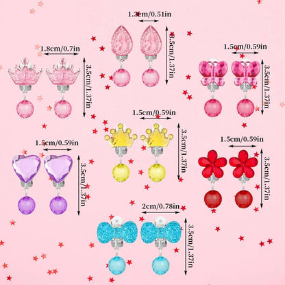 Korean Style Kids Ear Clips - Cute Cartoon Animal No-Piercing Earrings for Girls - ZOOMNSTORE