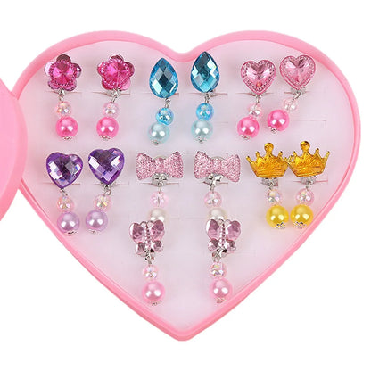 Korean Style Kids Ear Clips - Cute Cartoon Animal No-Piercing Earrings for Girls - ZOOMNSTORE