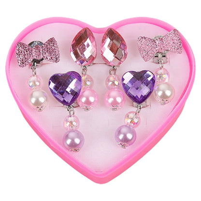 Korean Style Kids Ear Clips - Cute Cartoon Animal No-Piercing Earrings for Girls - ZOOMNSTORE