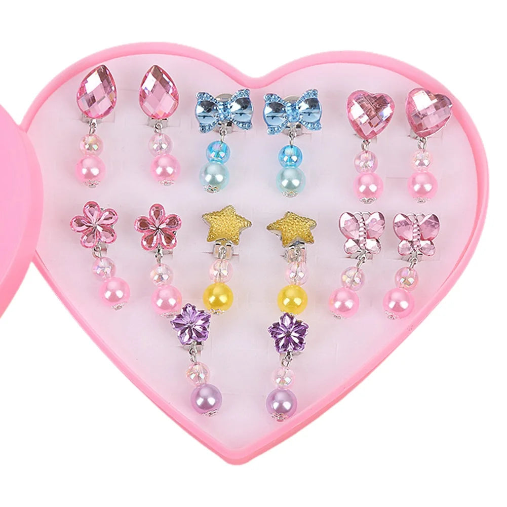 Korean Style Kids Ear Clips - Cute Cartoon Animal No-Piercing Earrings for Girls - ZOOMNSTORE