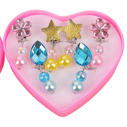 Korean Style Kids Ear Clips - Cute Cartoon Animal No-Piercing Earrings for Girls - ZOOMNSTORE