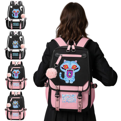 KPop Demon Hunters School Backpack - Stylish Outdoor Bag for Students - ZOOMNSTORE