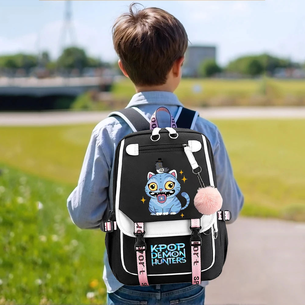 KPop Demon Hunters School Backpack - Stylish Outdoor Bag for Students - ZOOMNSTORE