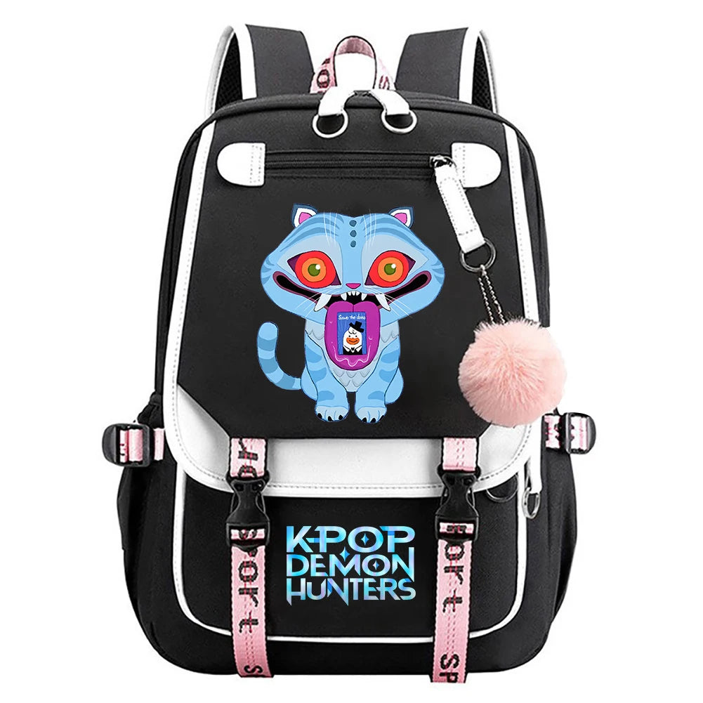 KPop Demon Hunters School Backpack - Stylish Outdoor Bag for Students - ZOOMNSTORE