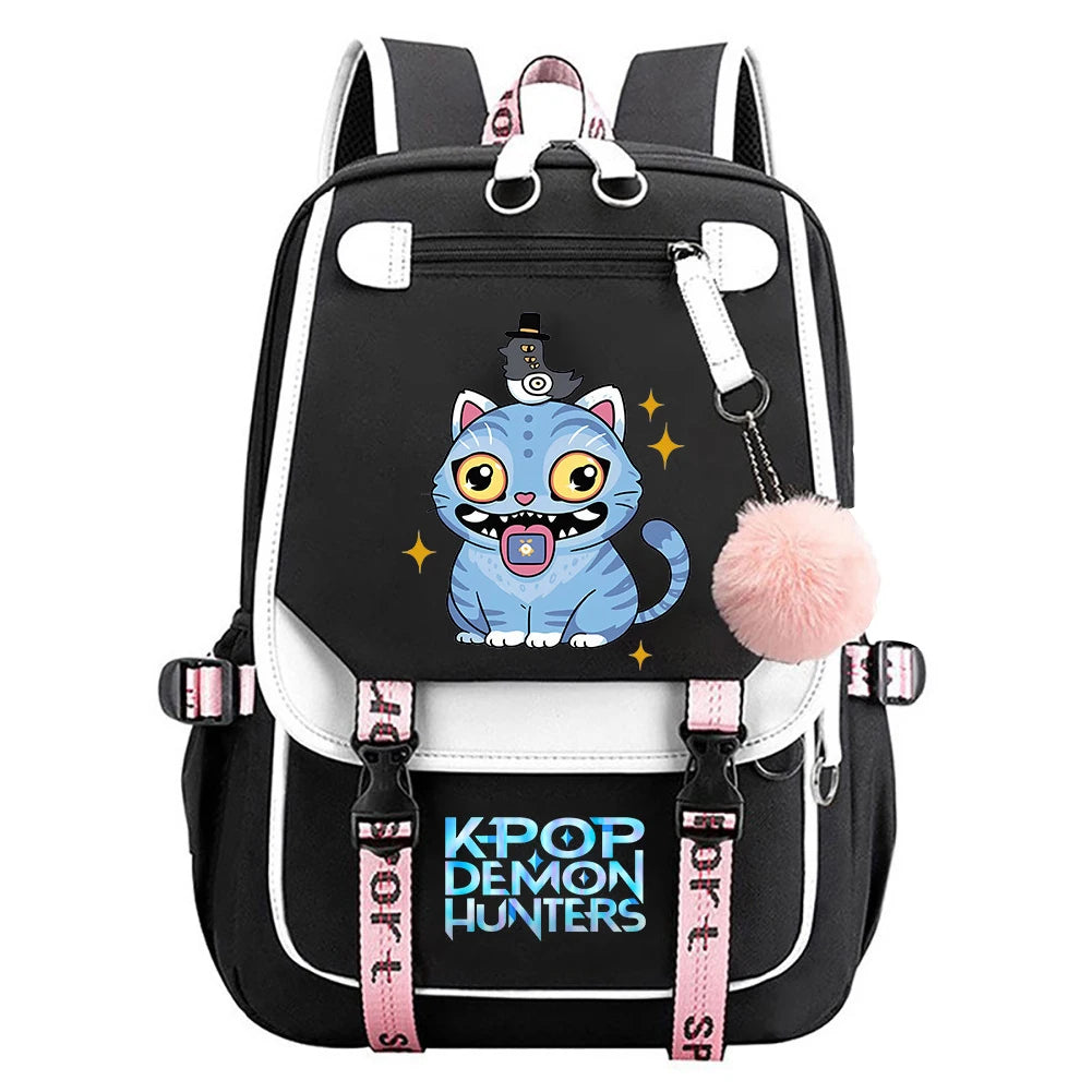 KPop Demon Hunters School Backpack - Stylish Outdoor Bag for Students - ZOOMNSTORE