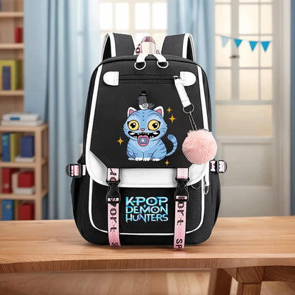 KPop Demon Hunters School Backpack - Stylish Outdoor Bag for Students - ZOOMNSTORE