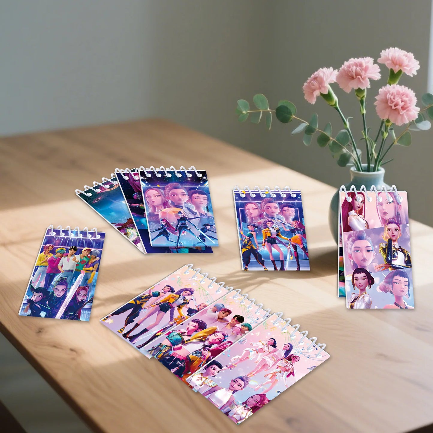 Kpop Demon Hunter Notebooks – Anime Student Planner & Portable Notepads Set - ZOOMNSTORE