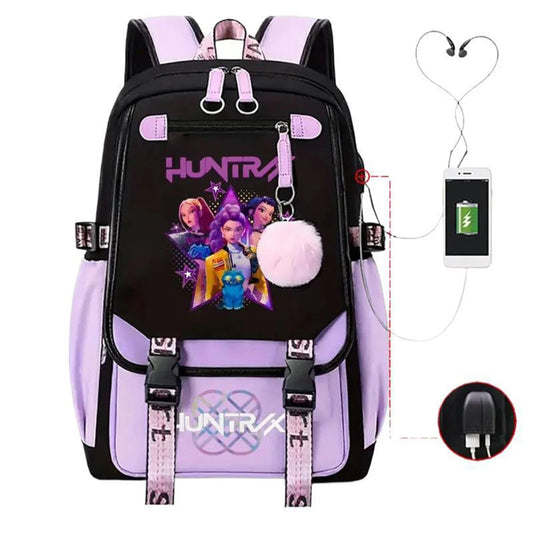 Demon Hunters Backpack - KPop School Bag for Teens - ZOOMNSTORE