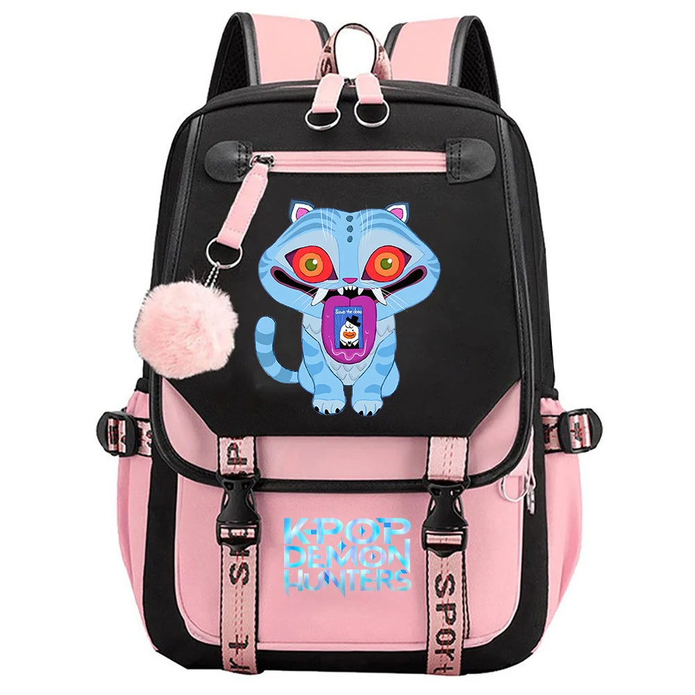 Demon Hunters Backpack - KPop School Bag for Teens - ZOOMNSTORE