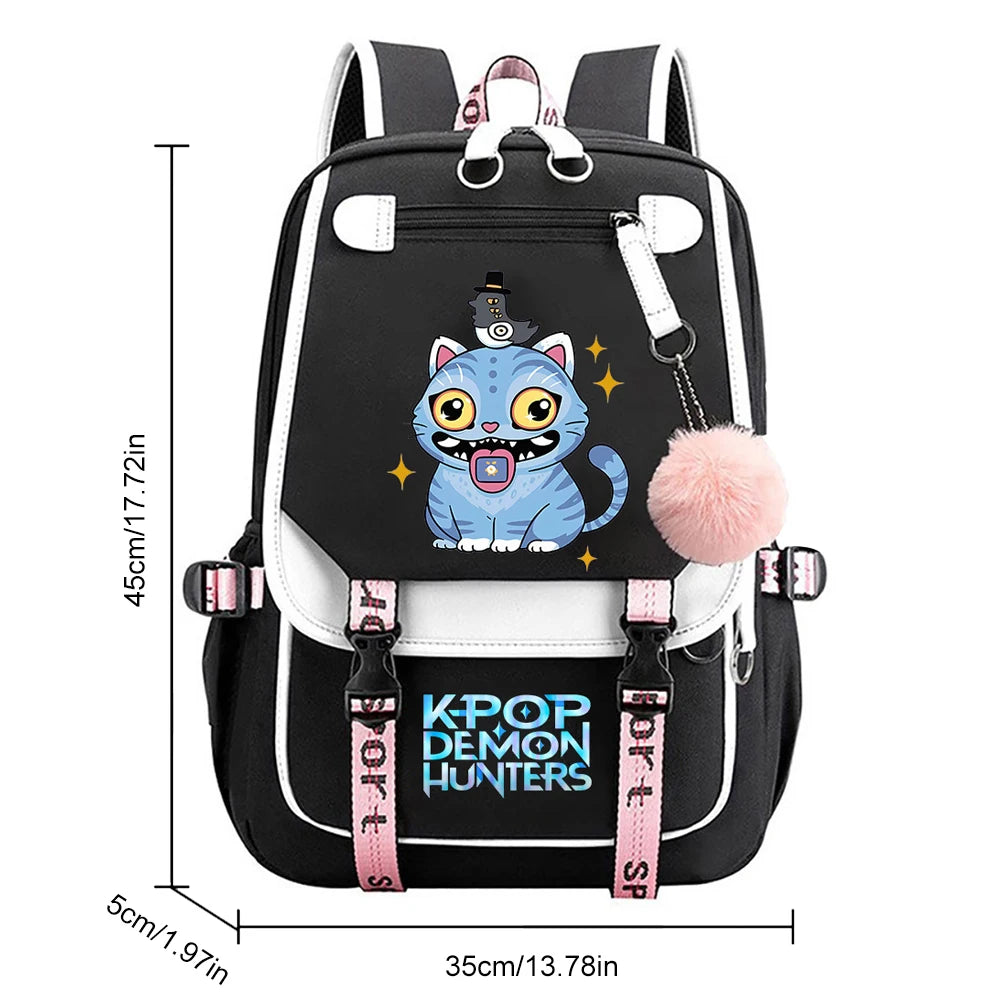 Demon Hunters Backpack - KPop School Bag for Teens - ZOOMNSTORE