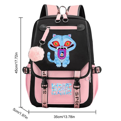 Demon Hunters Backpack - KPop School Bag for Teens - ZOOMNSTORE