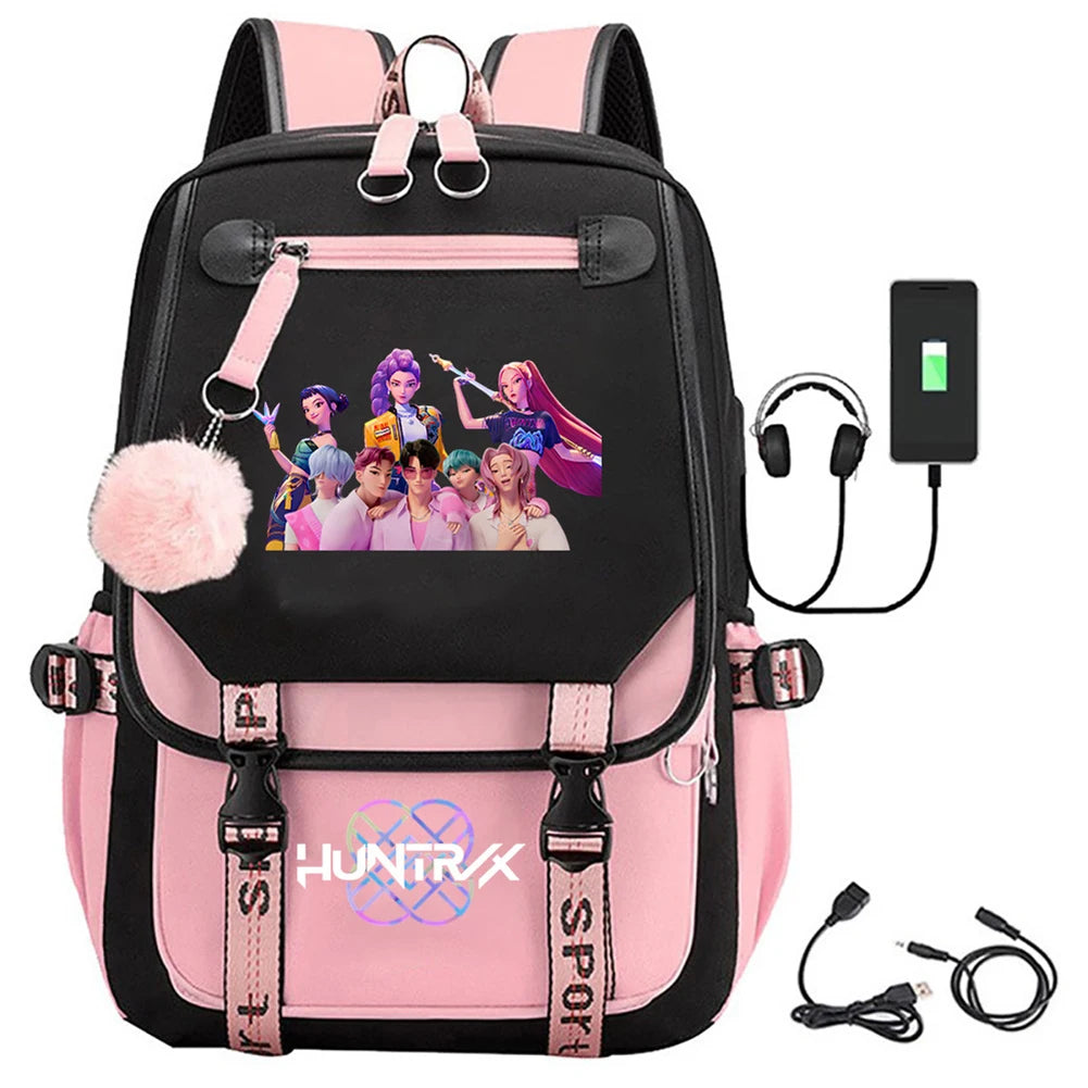 Demon Hunters Backpack - KPop School Bag for Teens - ZOOMNSTORE