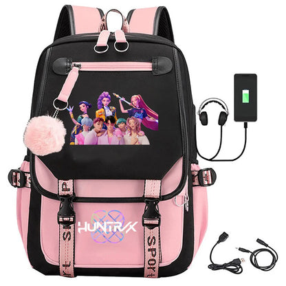 Demon Hunters Backpack - KPop School Bag for Teens - ZOOMNSTORE
