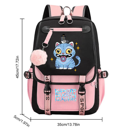 Demon Hunters Backpack - KPop School Bag for Teens - ZOOMNSTORE