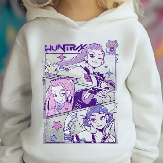 K-Pop Demon Hunters Hoodie - Toddler Girl Casual Sweatshirt - ZOOMNSTORE
