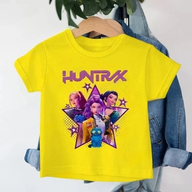 Kpop Demon Hunters Tee - Funny Toddler Girl T-Shirt Summer Harajuku Top - ZOOMNSTORE