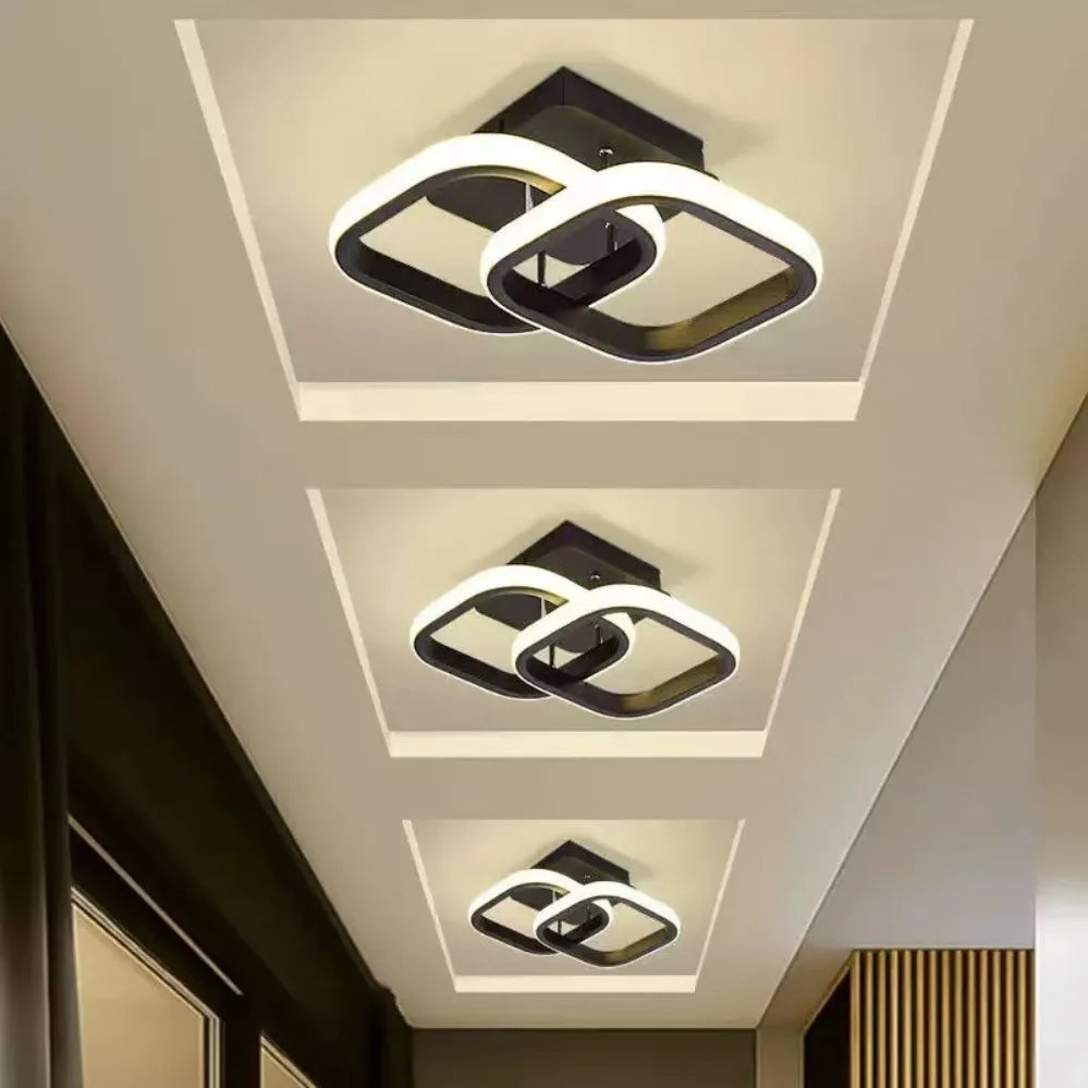Modern 25W LED Ceiling Light - Surface Mounted Home Lighting for Bedroom Living Room Corridor Staircase Balcony - ZOOMNSTORE