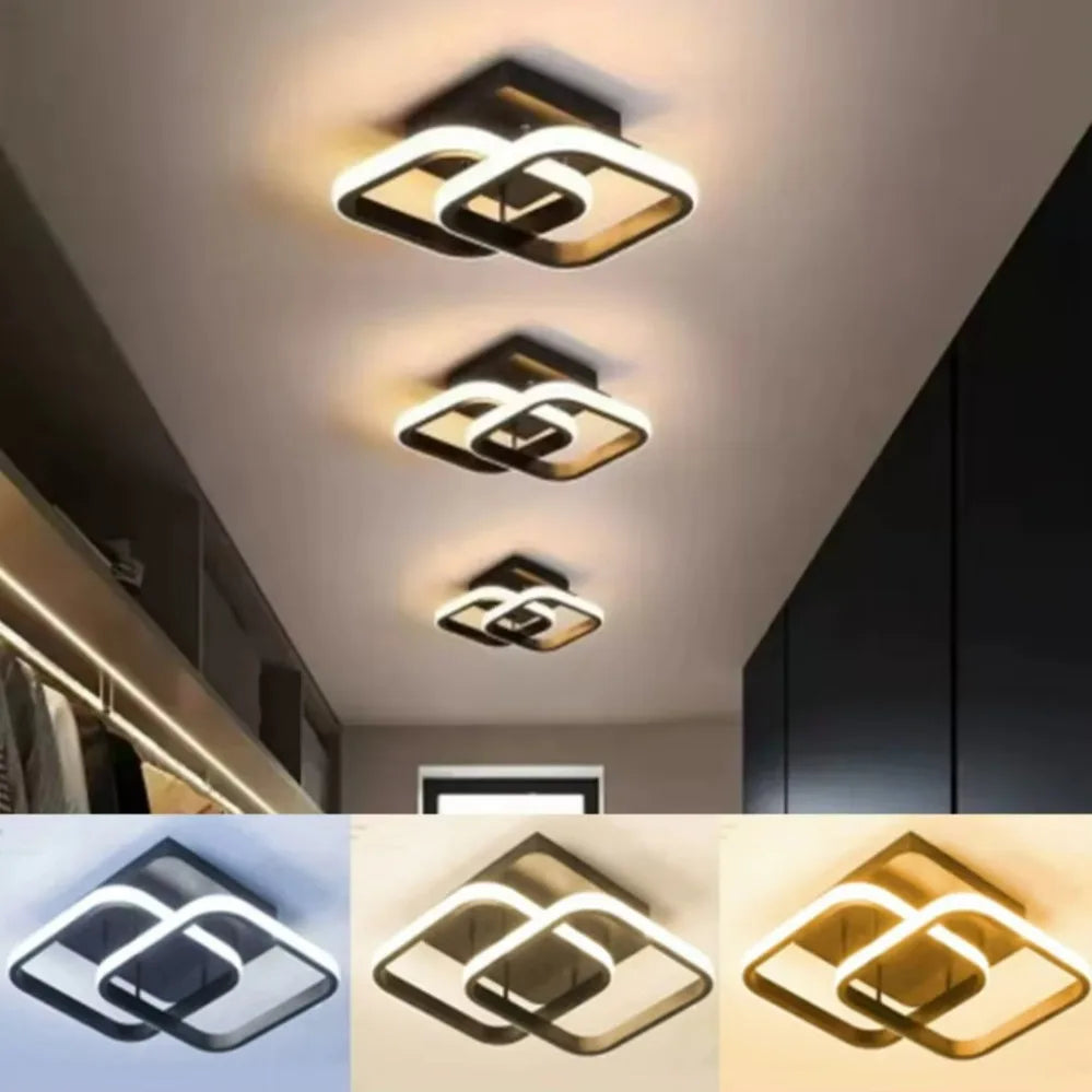 Modern 25W LED Ceiling Light - Surface Mounted Home Lighting for Bedroom Living Room Corridor Staircase Balcony - ZOOMNSTORE