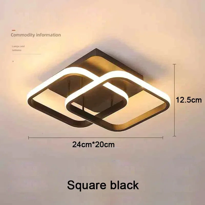 Modern 25W LED Ceiling Light - Surface Mounted Home Lighting for Bedroom Living Room Corridor Staircase Balcony - ZOOMNSTORE