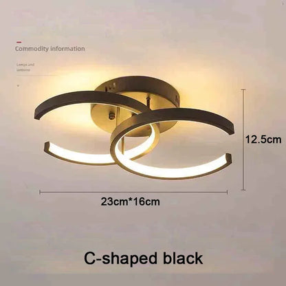 Modern 25W LED Ceiling Light - Surface Mounted Home Lighting for Bedroom Living Room Corridor Staircase Balcony - ZOOMNSTORE