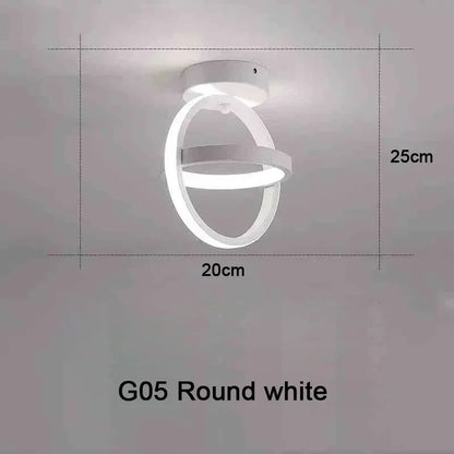 Modern 25W LED Ceiling Light - Surface Mounted Home Lighting for Bedroom Living Room Corridor Staircase Balcony - ZOOMNSTORE