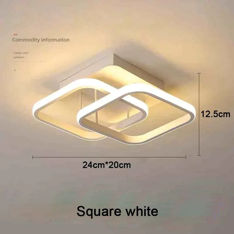 Modern 25W LED Ceiling Light - Surface Mounted Home Lighting for Bedroom Living Room Corridor Staircase Balcony - ZOOMNSTORE