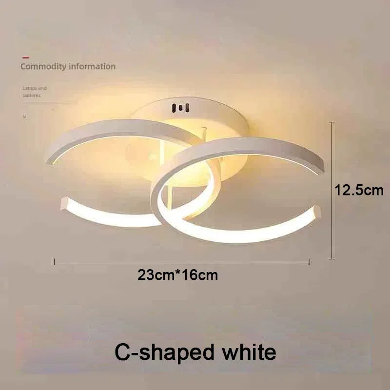 Modern 25W LED Ceiling Light - Surface Mounted Home Lighting for Bedroom Living Room Corridor Staircase Balcony - ZOOMNSTORE
