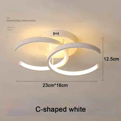 Modern 25W LED Ceiling Light - Surface Mounted Home Lighting for Bedroom Living Room Corridor Staircase Balcony - ZOOMNSTORE