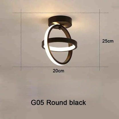 Modern 25W LED Ceiling Light - Surface Mounted Home Lighting for Bedroom Living Room Corridor Staircase Balcony - ZOOMNSTORE
