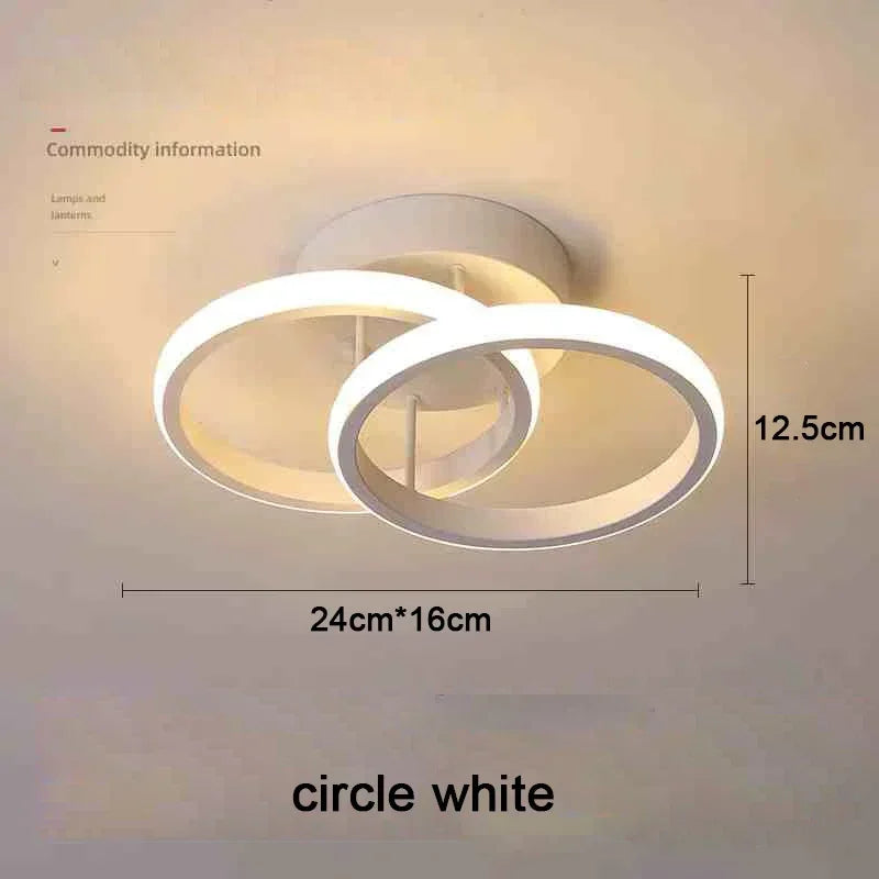 Modern 25W LED Ceiling Light - Surface Mounted Home Lighting for Bedroom Living Room Corridor Staircase Balcony - ZOOMNSTORE
