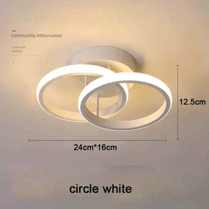 Modern 25W LED Ceiling Light - Surface Mounted Home Lighting for Bedroom Living Room Corridor Staircase Balcony - ZOOMNSTORE