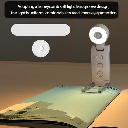 LED Book Light - Portable Clip Reading Lamp with Eye Protection & USB Rechargeable - ZOOMNSTORE