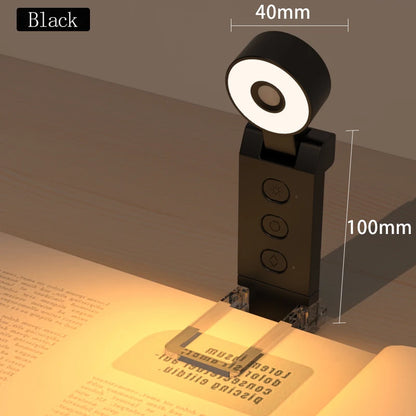 LED Book Light - Portable Clip Reading Lamp with Eye Protection & USB Rechargeable - ZOOMNSTORE